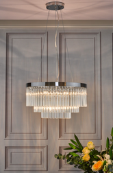 Giovana 5lt Pendant Polished Chrome & Glass GIO0508 där lighitng